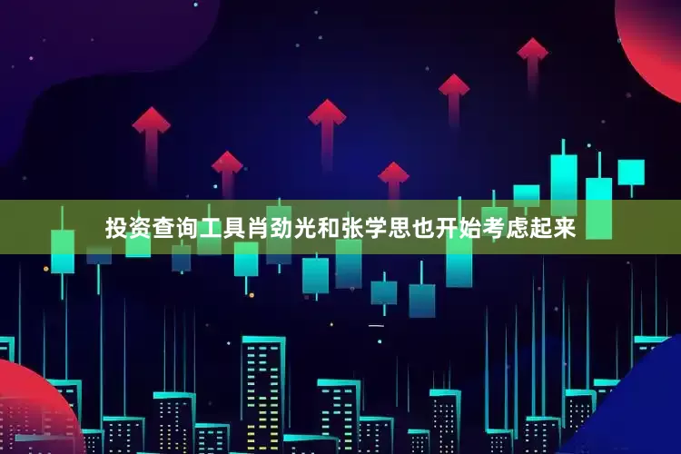 投资查询工具肖劲光和张学思也开始考虑起来